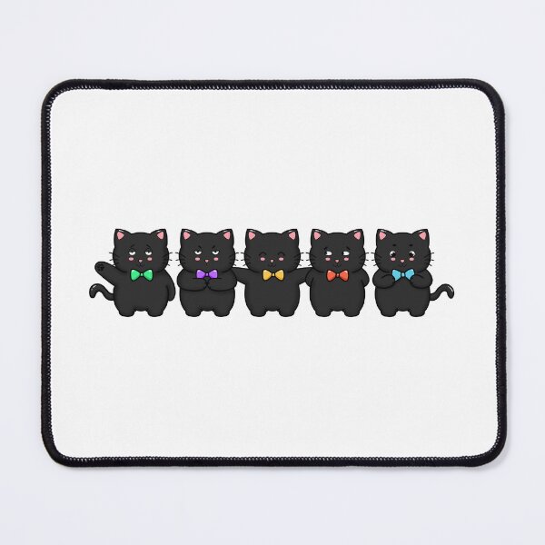 Item preview, Five Cute Black Cats ! designed and sold by Hello-Cuties.