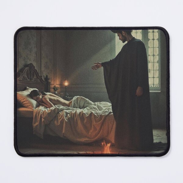Item preview, A demon emerges from the abyss to take a woman away. designed and sold by Mente Creativa.