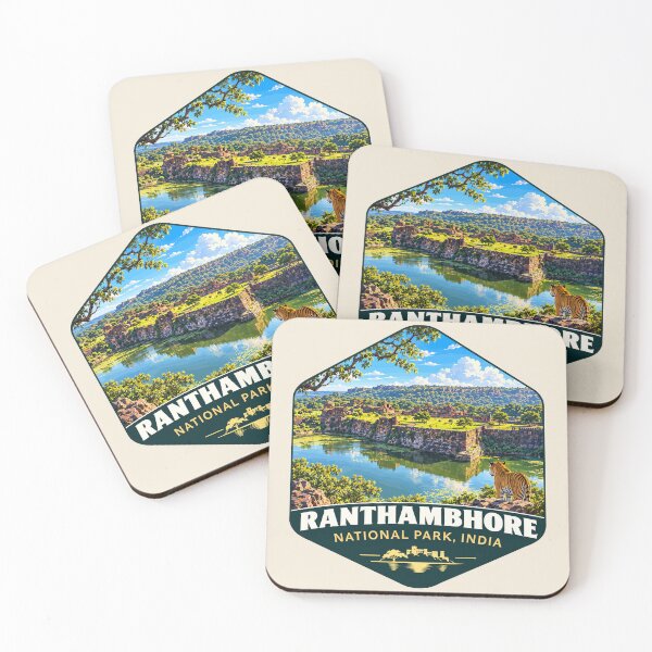 Item preview, Ranthambore National Park India – Vintage Tiger Safari Adventure designed and sold by Gideon Emmerich.
