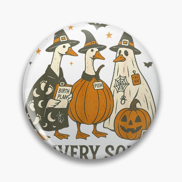 Item preview, Delivery Squad Goose Halloween L&D Nurse Spooky Midwife Fall T-Shirt designed and sold by Dreamers333.