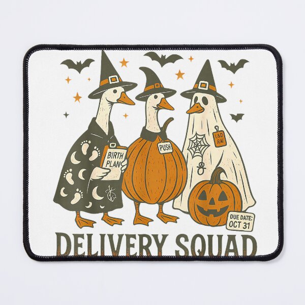 Item preview, Delivery Squad Goose Halloween L&D Nurse Spooky Midwife Fall T-Shirt designed and sold by Dreamers333.