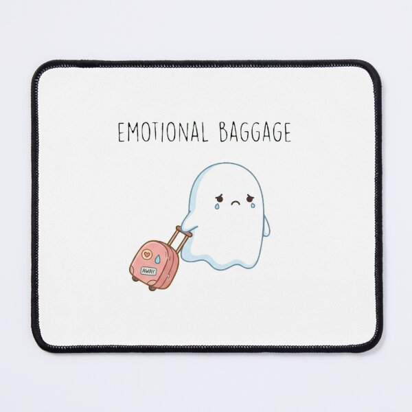 Item preview, Emotional Baggage - Sad Kawaii Ghost designed and sold by AOG-DESIGNS.