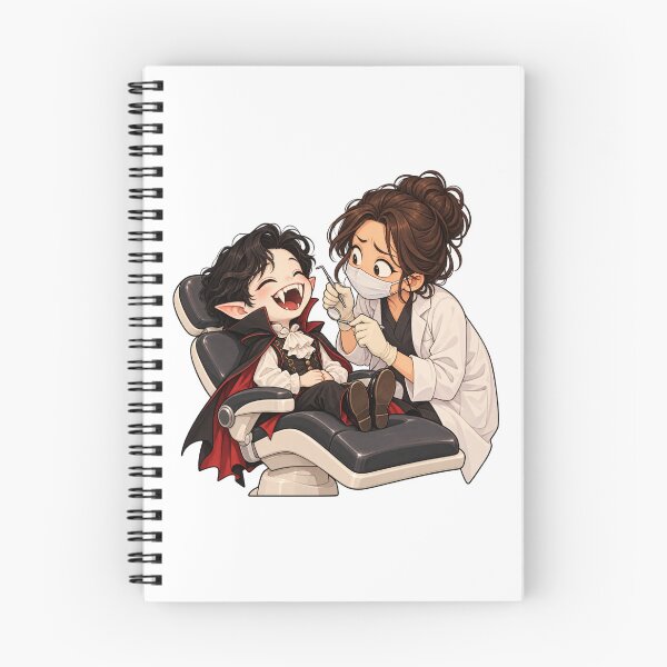 Item preview, Vampire at the Dentist – Funny Halloween Illustration designed and sold by Yaqon.