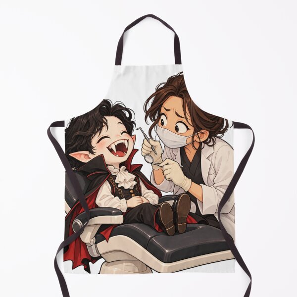 Item preview, Vampire at the Dentist – Funny Halloween Illustration designed and sold by Yaqon.