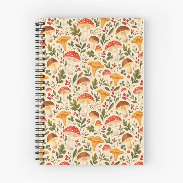 Item preview, Mushroom Goblincore Forestcore Woodland Whimsical Pattern designed and sold by patterncrow.