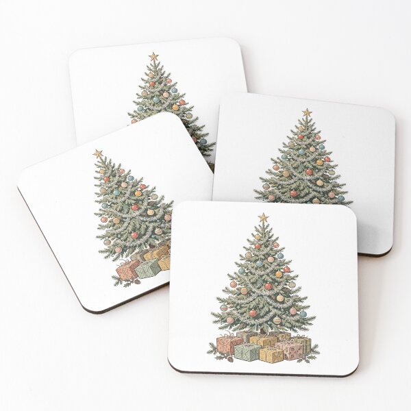 Item preview, Vintage Christmas Tree With Presents designed and sold by Dlvznbm.