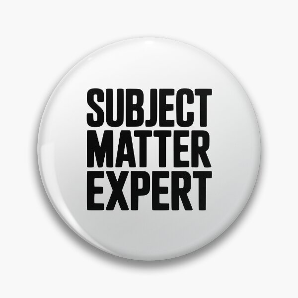 Item preview, Subject Matter Expert designed and sold by Frank Ring.