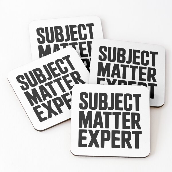 Item preview, Subject Matter Expert designed and sold by Frank Ring.