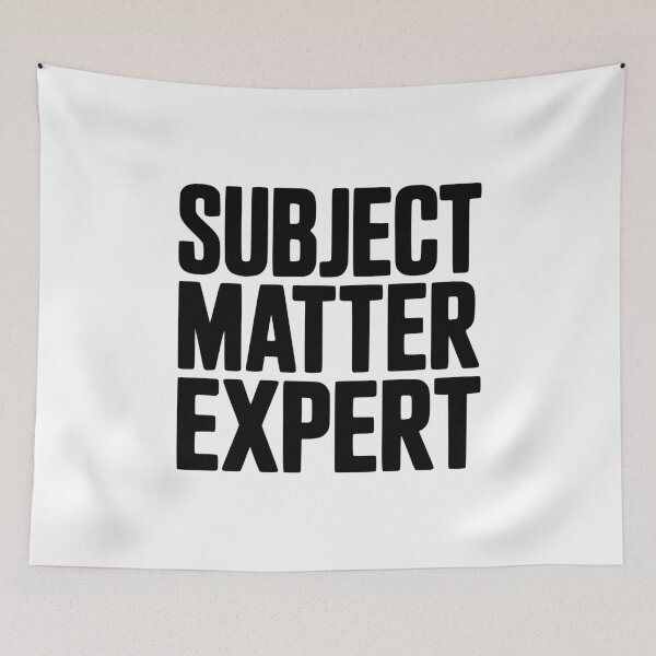 Item preview, Subject Matter Expert designed and sold by Frank Ring.