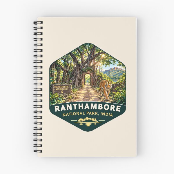 Item preview, Ranthambore National Park India – Vintage Tiger Safari Adventure designed and sold by Gideon Emmerich.