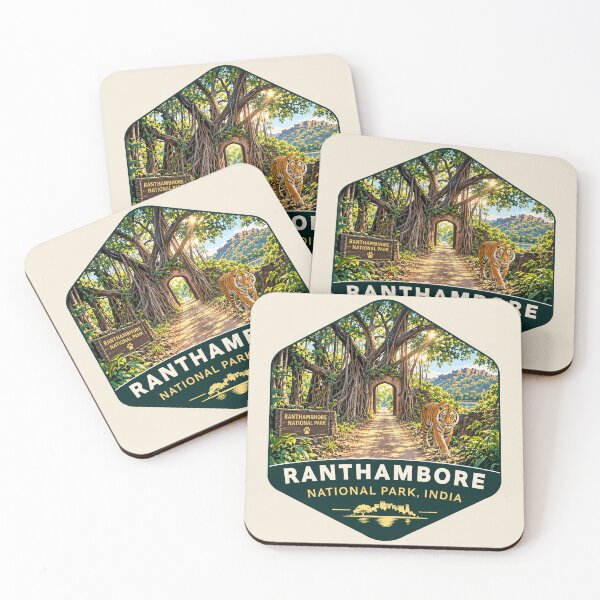 Item preview, Ranthambore National Park India – Vintage Tiger Safari Adventure designed and sold by Gideon Emmerich.