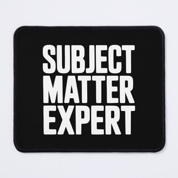 Item preview, Subject Matter Expert designed and sold by Frank Ring.