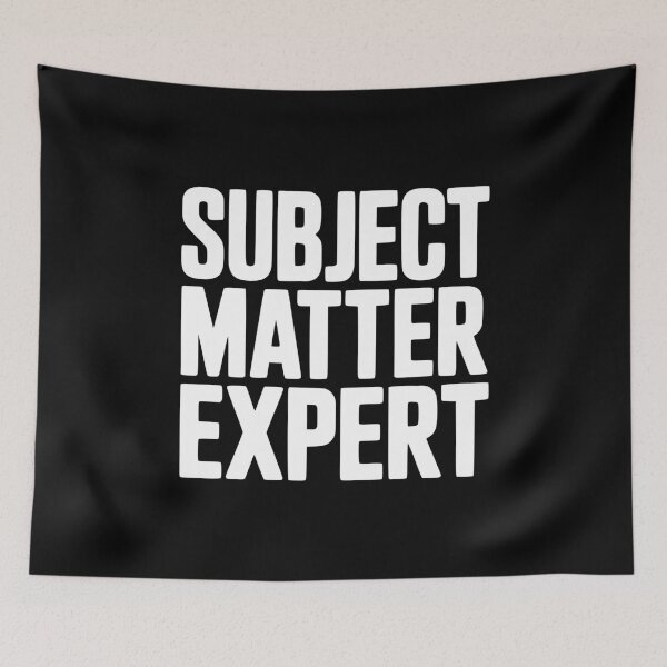 Item preview, Subject Matter Expert designed and sold by Frank Ring.
