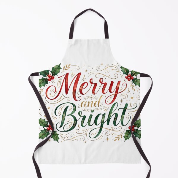 Item preview, Merry and Bright Christmas Lettering designed and sold by Dlvznbm.