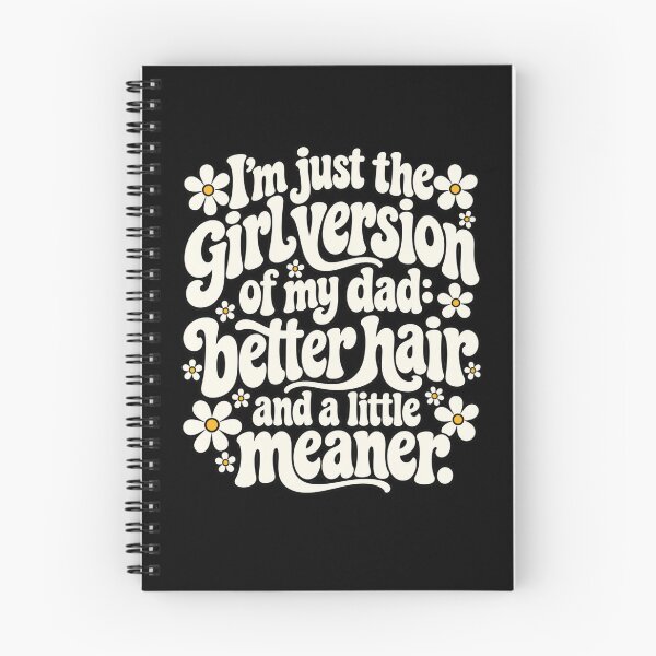 Item preview, Girl Version of My Dad Better Hair and a Little Meaner Funny Father Daughter T-Shirt designed and sold by Trendably.