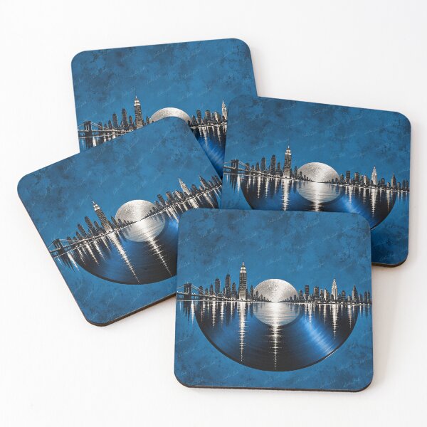 Item preview, Endless Vinyl – New York in Blue and Silver designed and sold by LuluLeb.