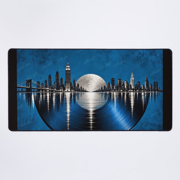 Item preview, Endless Vinyl – New York in Blue and Silver designed and sold by LuluLeb.