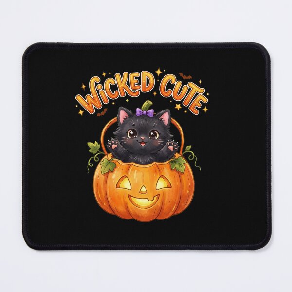 Item preview, Wicked Cute - Black Kitten in Carved Pumpkin designed and sold by AOG-DESIGNS.
