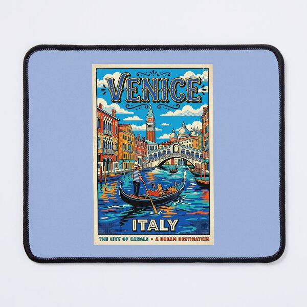Item preview, Venice City Of Canals Vintage Style Travel Poster designed and sold by ArtworkNorth.