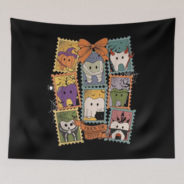 Item preview, Retro Halloween Dentist Dental Squad Dental Hygienist designed and sold by DoodleUrban.