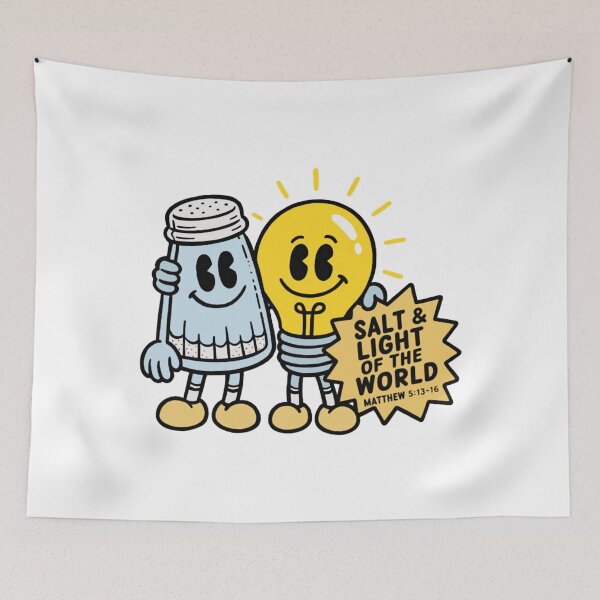 Item preview, Salt and Light of the World  Matthew 513-16 Christian Cartoon designed and sold by StarHomes.