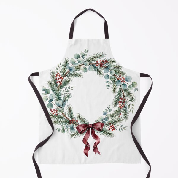 Item preview, Watercolor Christmas Wreath designed and sold by Dlvznbm.