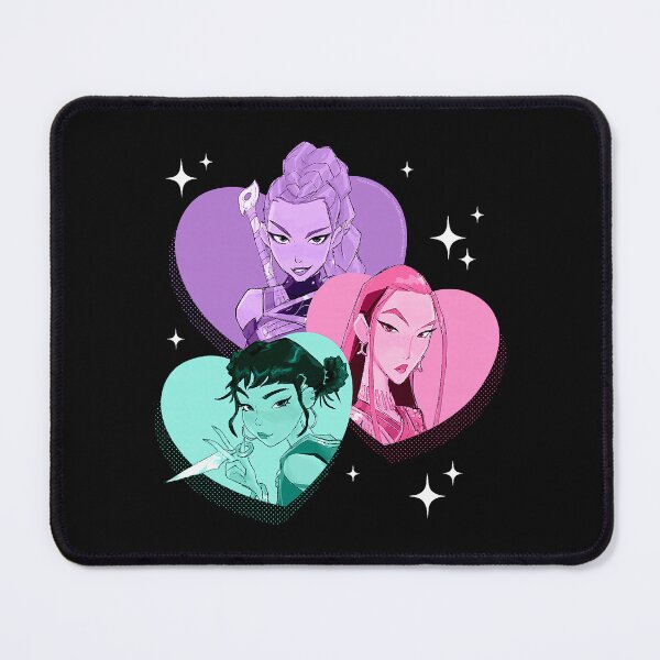 Item preview, KPop Demon Hunters Huntrix Heart Frame Fan designed and sold by khdmalakarak.
