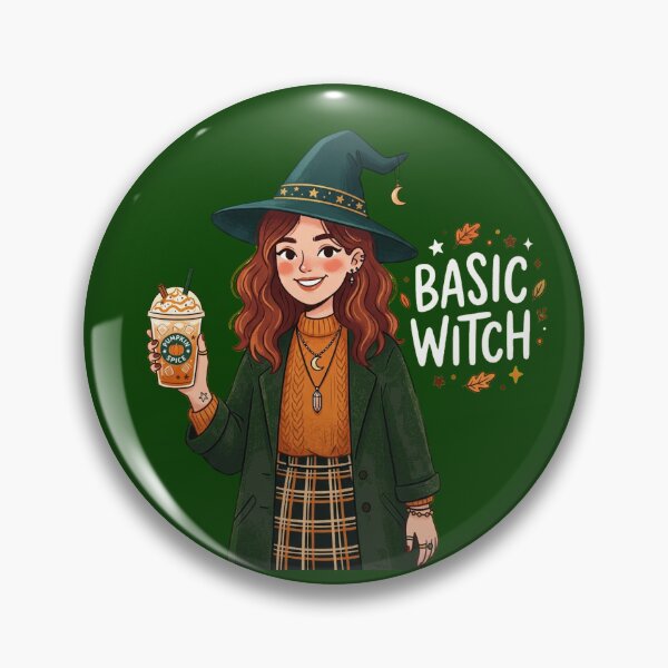 Item preview, Basic Witch - Cute Modern Witch Pumpkin Spice Latte designed and sold by AOG-DESIGNS.