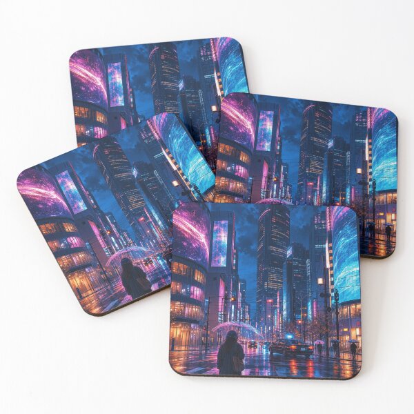 Item preview, Tokyo 2AM – Midnight Rain and Neon designed and sold by vekotpu.