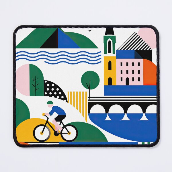 Item preview, Colorful geometric travel poster illustrating Killarney, Ireland designed and sold by ckybe.