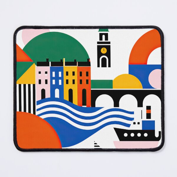 Item preview, Colorful geometric illustration of Cork, Ireland featuring city designed and sold by ckybe.