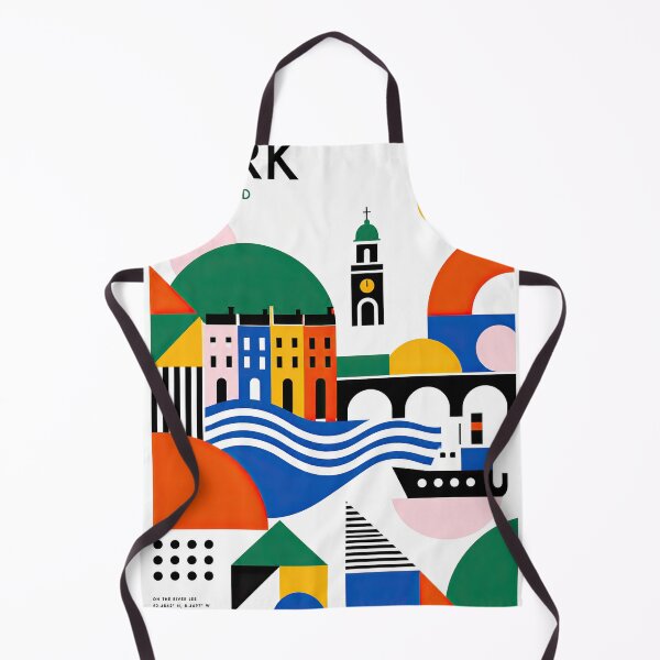 Item preview, Colorful geometric illustration of Cork, Ireland featuring city designed and sold by ckybe.