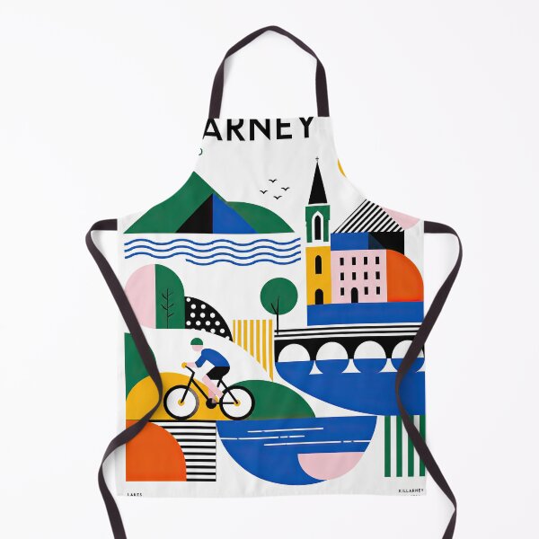Item preview, Colorful geometric travel poster illustrating Killarney, Ireland designed and sold by ckybe.