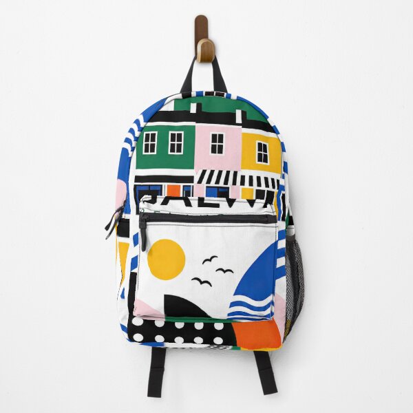 Item preview, Colorful abstract travel poster illustrating Galway, Ireland wit designed and sold by ckybe.