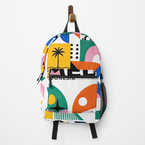 Item preview, Colorful geometric poster for Medan, Indonesia, featuring abstra designed and sold by ckybe.