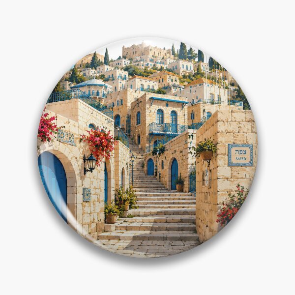 Item preview, Colorful travel poster featuring the historic stone streets designed and sold by ckybe.