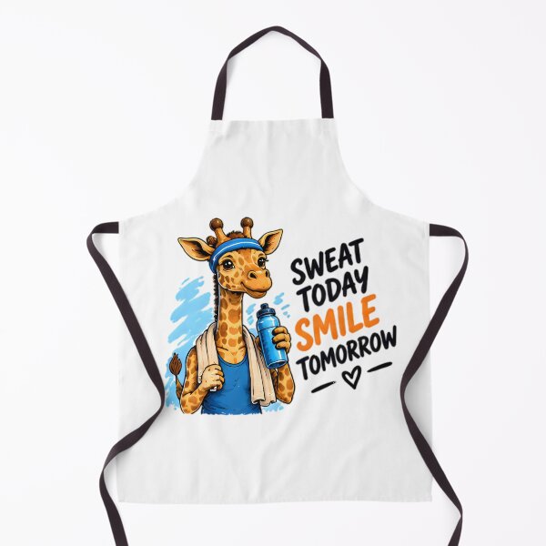 Item preview, Sweat Today Smile Tomorrow Workout Giraffe designed and sold by Pyt27.
