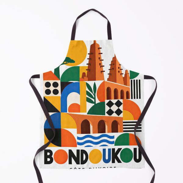 Item preview, Colorful geometric illustration of Cte dIvoire featuring styli designed and sold by ckybe.