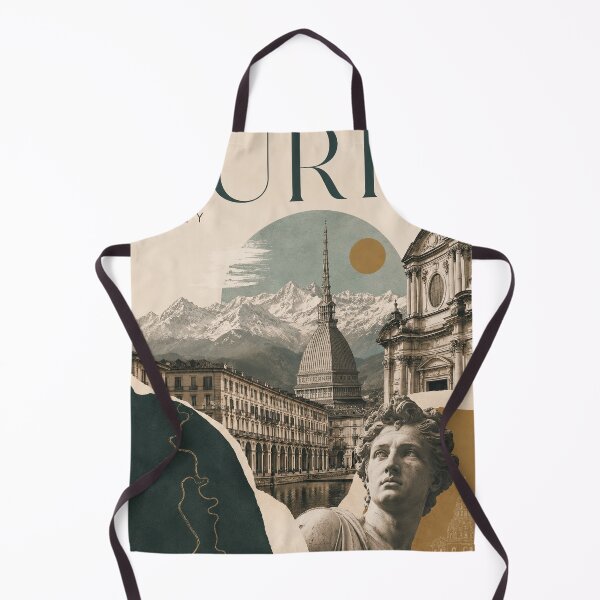Item preview, Vintage-style Turin travel poster collage featuring the Mole designed and sold by ckybe.