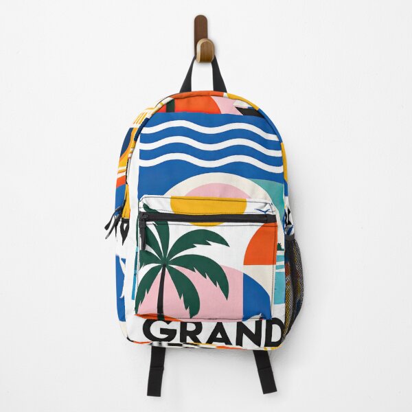 Item preview, Colorful geometric travel poster featuring a tropical coastal designed and sold by ckybe.