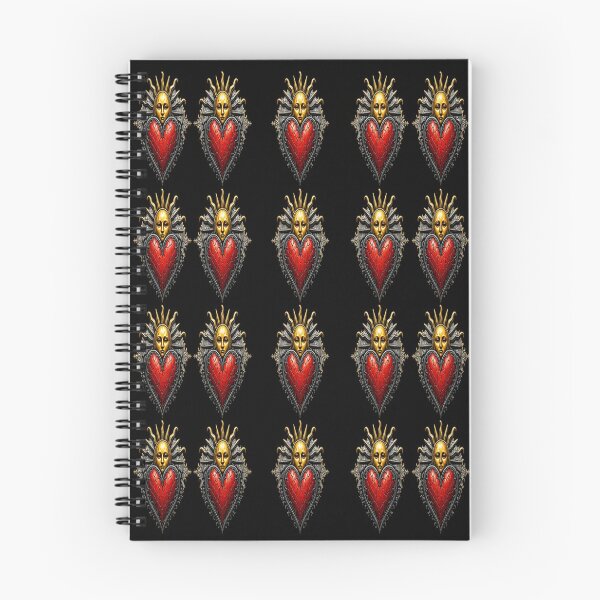 Item preview, Gothic Sacred Heart & Golden Sun Face Pattern designed and sold by Breezes-of-Ida.