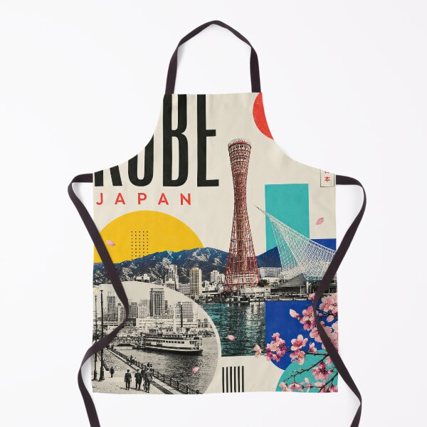 Item preview, Kobe Japan travel collage featuring Kobe Port Tower, designed and sold by ckybe.