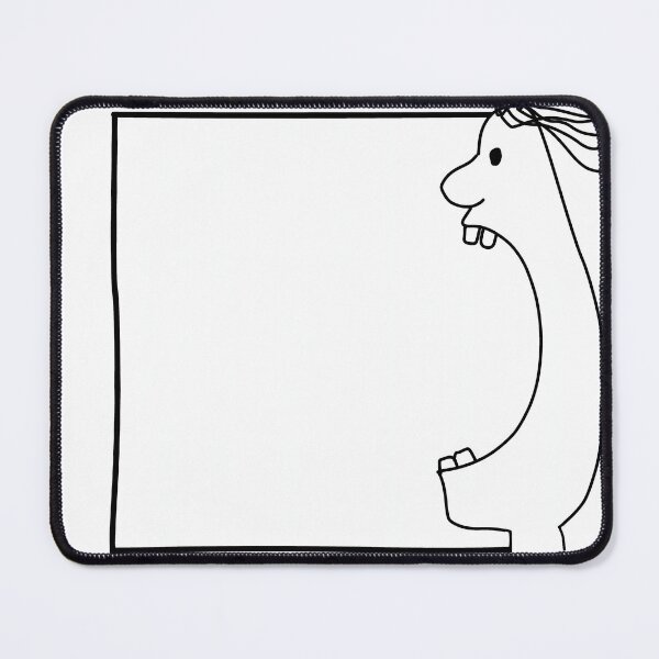 Item preview, Funny cartoon monster frame line art template for note or memo designed and sold by KotchySmile.