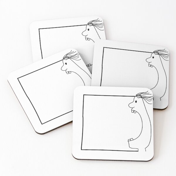Item preview, Funny cartoon monster frame line art template for note or memo designed and sold by KotchySmile.