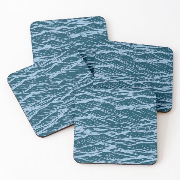 Item preview, Blue Ocean Waves Pattern designed and sold by sifis.