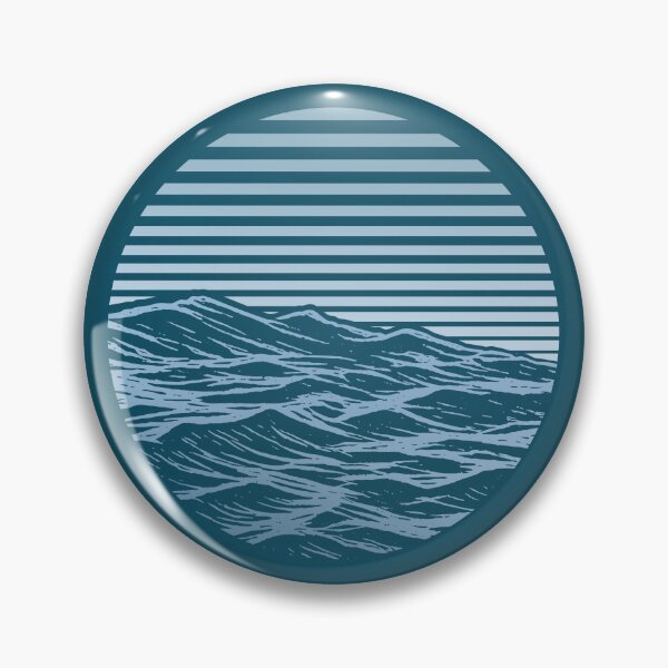 Item preview, Blue Ocean Waves Pattern designed and sold by sifis.
