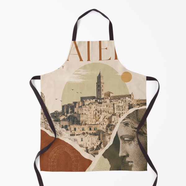Item preview, Vintage-style travel poster collage featuring Matera, Italy, wit designed and sold by ckybe.
