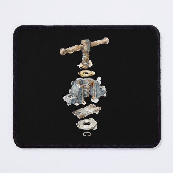 Item preview, Vintage Mechanical Hardware Exploded View Art Print designed and sold by bvdesignart.