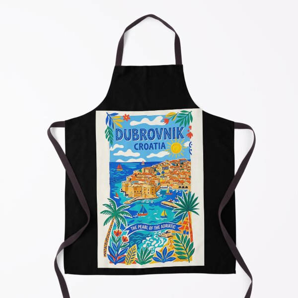 Item preview, Dubrovnik, Croatia Pearl of the Adriatic Vintage Style Travel Poster designed and sold by ArtworkNorth.