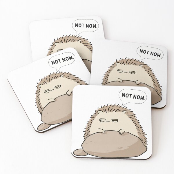 Item preview, Not Now Hedgehog designed and sold by 123Long.